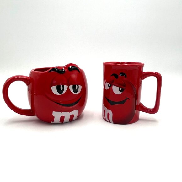M&Ms Red Character Mug Set - 2 Unique Ceramic Mugs With Playful Expressions - Picture 8 of 9